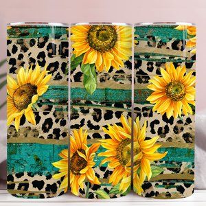 SUNFLOWER TUMBLER HANDMADE